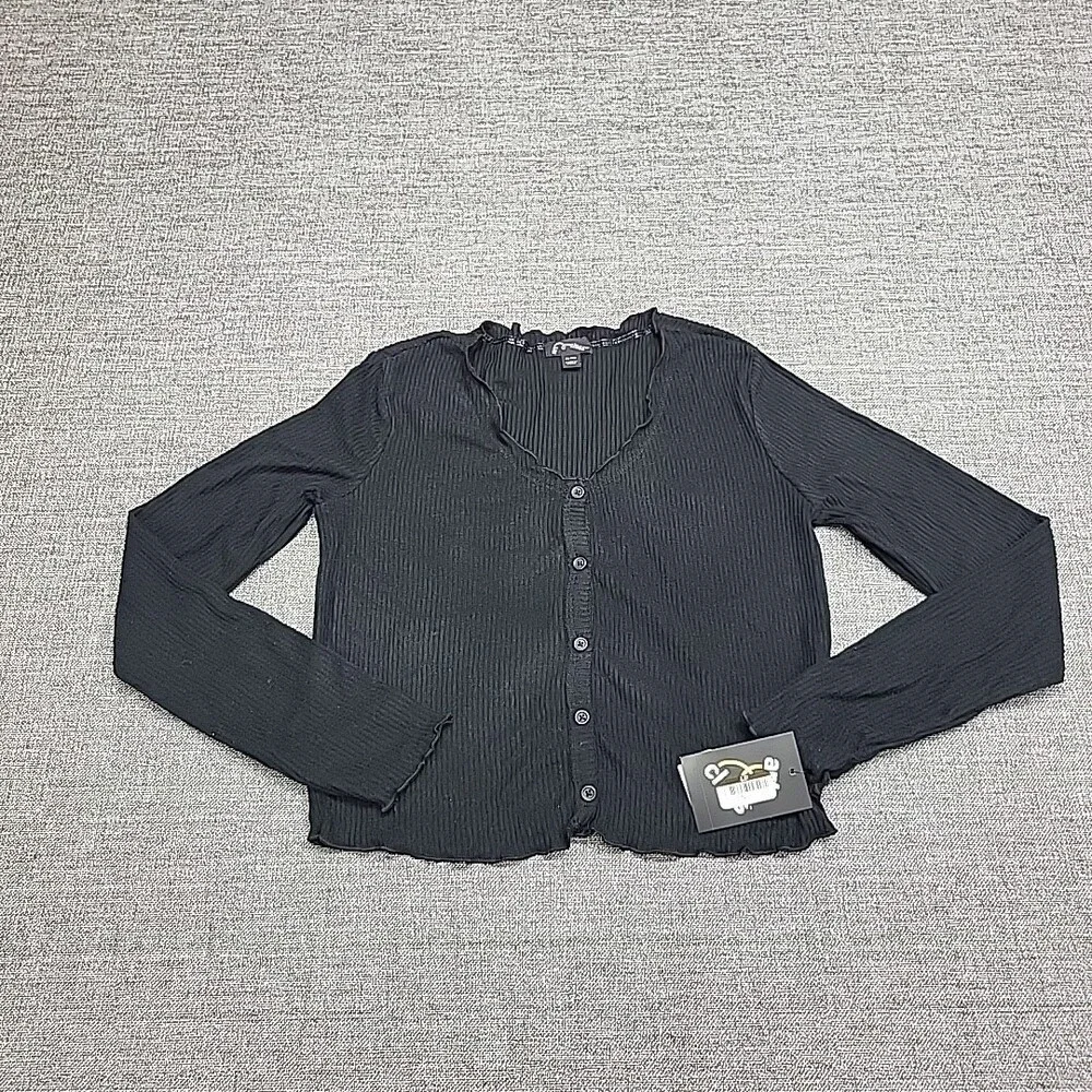 Art Class Kids Girls Button Front Cardigan with Dress Set X-Large Size 14 Black